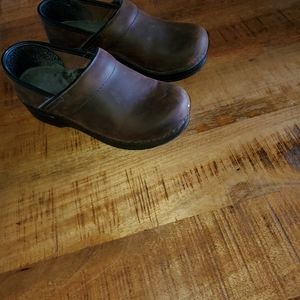 Dansko Brown Oiled Clogs